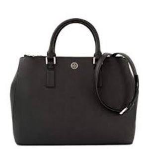 Tory Burch Robinson Double Zip Tote NWOT Black